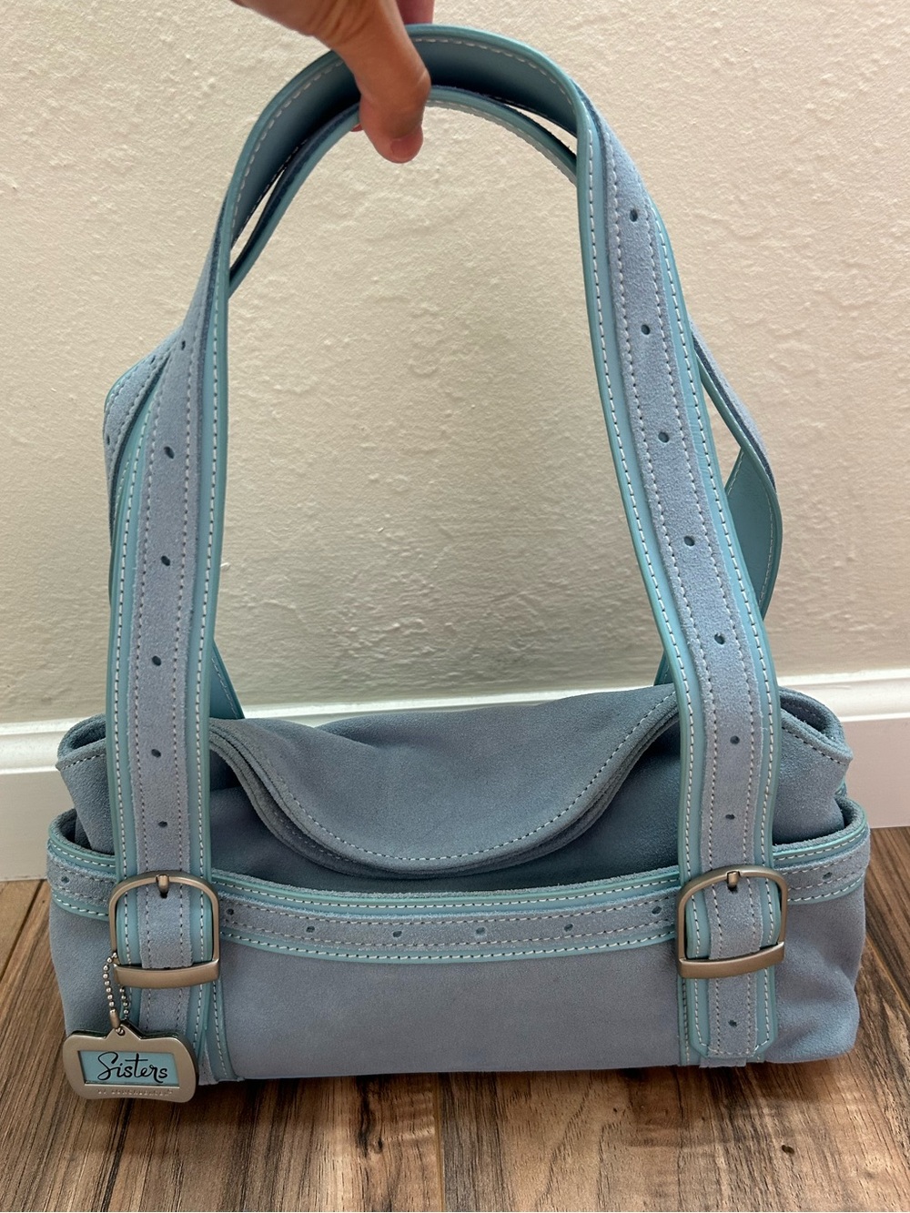 Longaberger Sisters Suede Purse